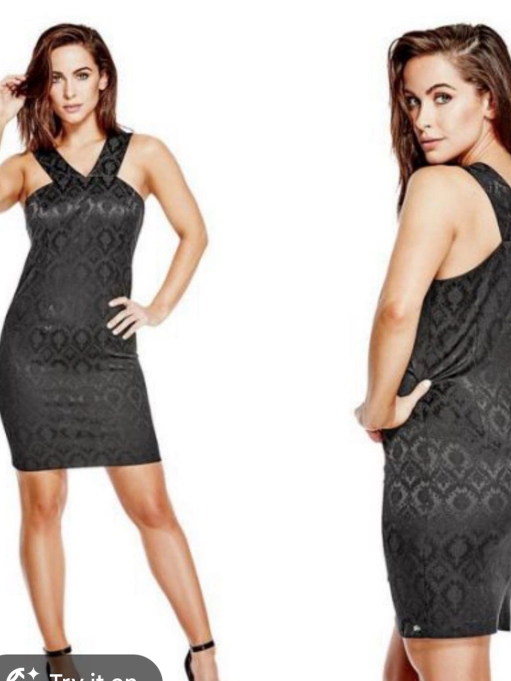 NWT GUESS BREA BROCADE DRESS SIZE S